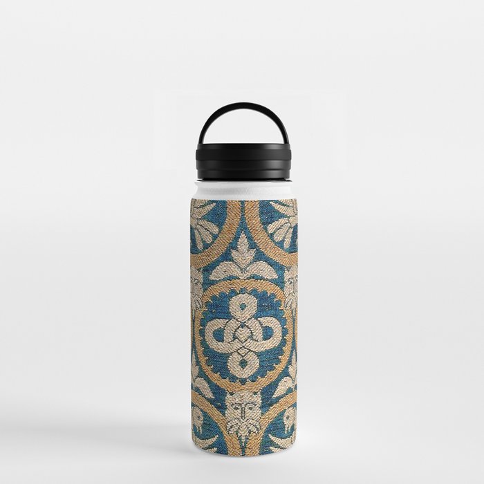 18th Century Spanish Textile Print Water Bottle