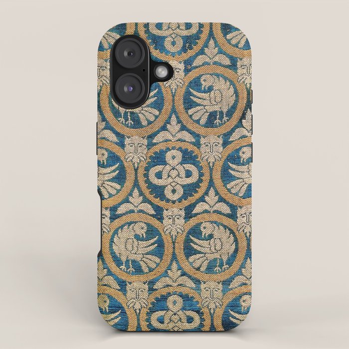 18th Century Spanish Textile Print iPhone Case
