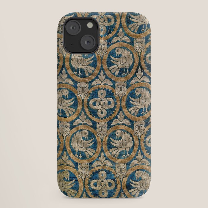 18th Century Spanish Textile Print iPhone Case