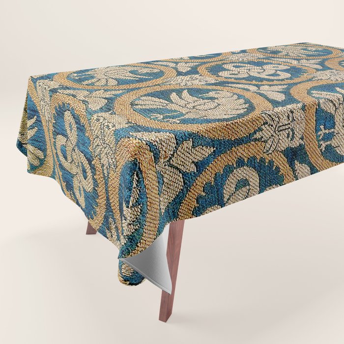 18th Century Spanish Textile Print Tablecloth