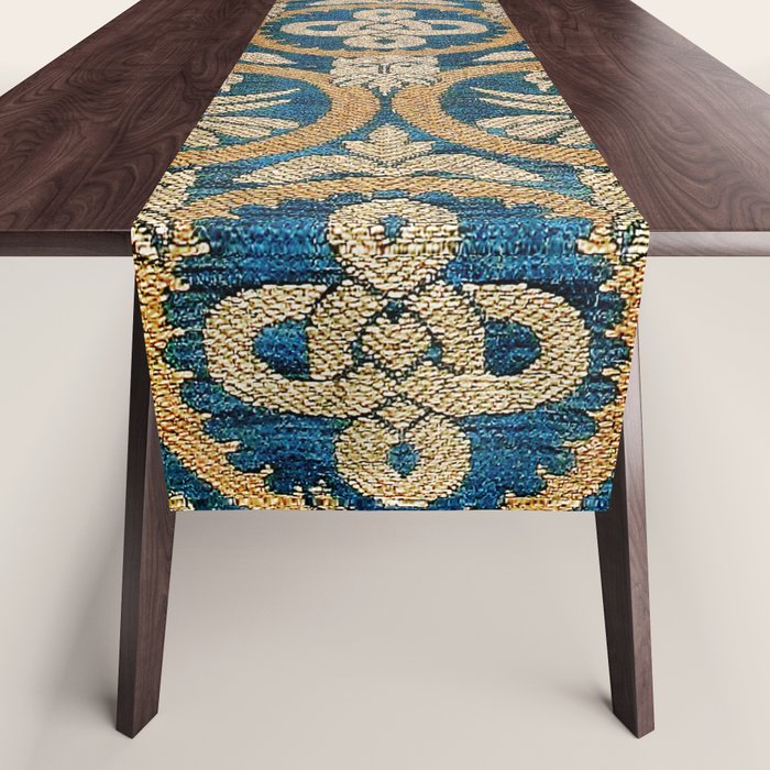 18th Century Spanish Textile Print Table Runner