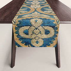 18th Century Spanish Textile Print Table Runner