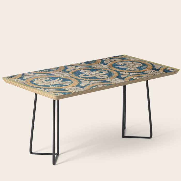 18th Century Spanish Textile Print Coffee Table