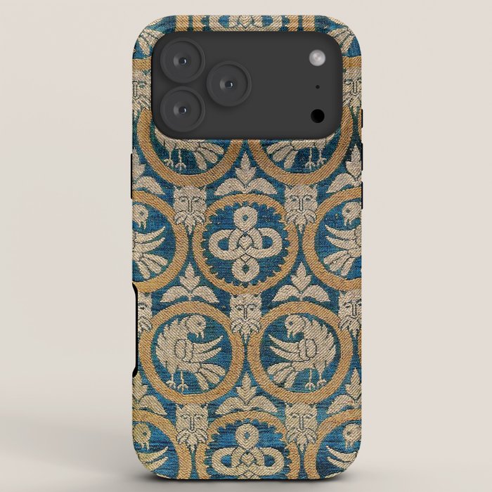 18th Century Spanish Textile Print iPhone Case