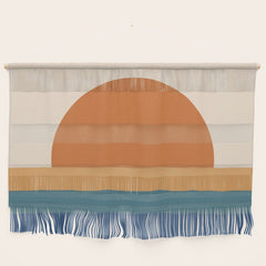70's Retro Sunset Wall Hanging