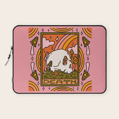 13. Death Tarot Mushroom Laptop Sleeve