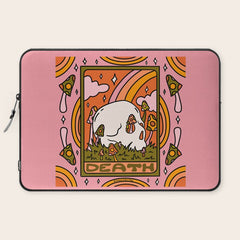 13. Death Tarot Mushroom Laptop Sleeve