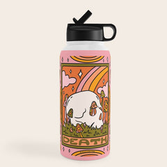 13. Death Tarot Mushroom Water Bottle