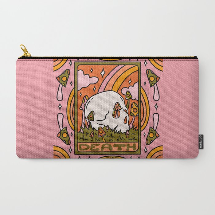 13. Death Tarot Mushroom Carry All Pouch