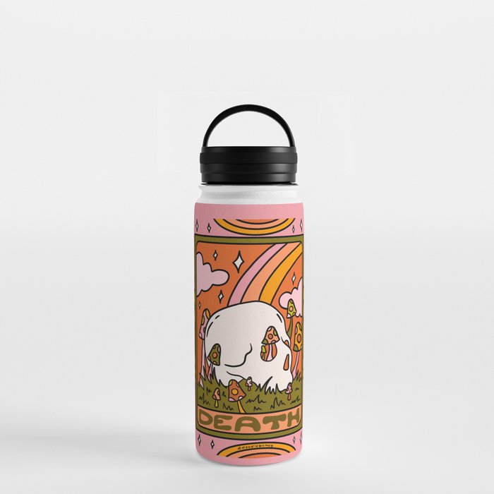 13. Death Tarot Mushroom Water Bottle