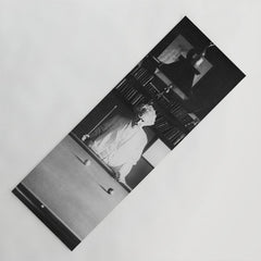 1891 Mark Twain playing billiards, pool black and white vintage photograph / photography Yoga Mat