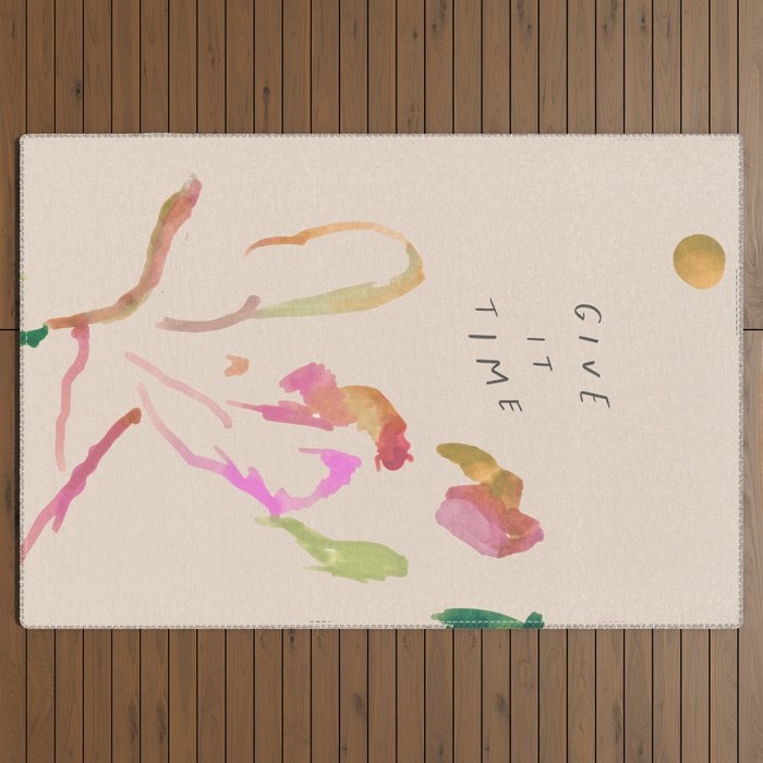 "Give It Time" Outdoor Rug