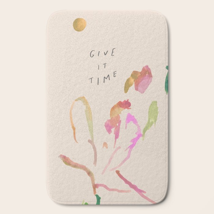 "Give It Time" Bath Mat