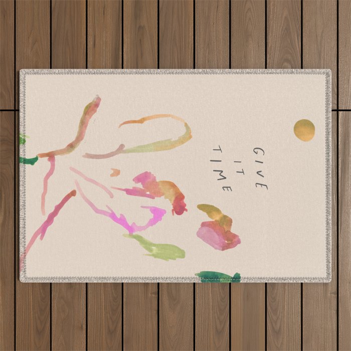 "Give It Time" Outdoor Rug