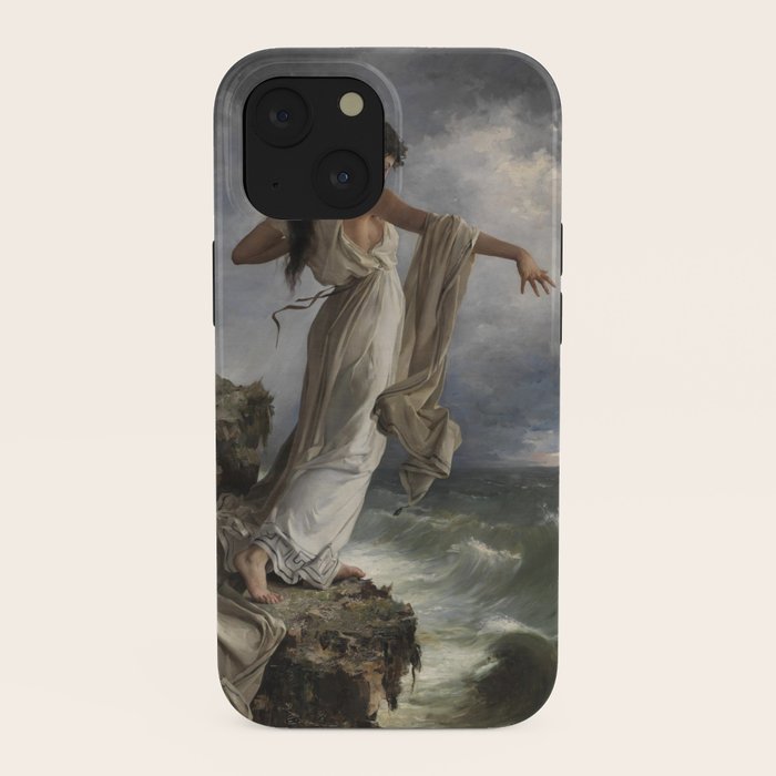 "Death of Sappho" by Miguel Carbonell Selva (1881) iPhone Case