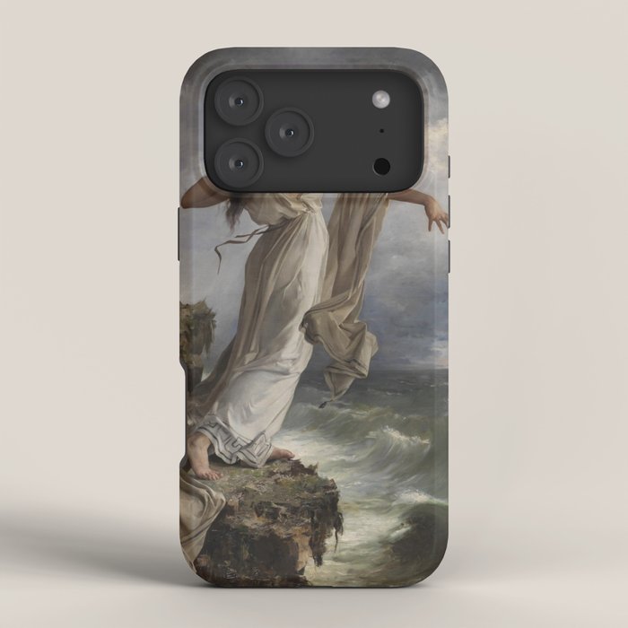 "Death of Sappho" by Miguel Carbonell Selva (1881) iPhone Case