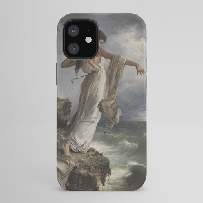 "Death of Sappho" by Miguel Carbonell Selva (1881) iPhone Case