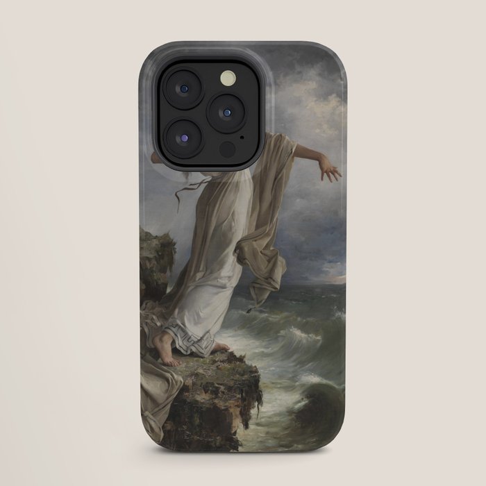 "Death of Sappho" by Miguel Carbonell Selva (1881) iPhone Case