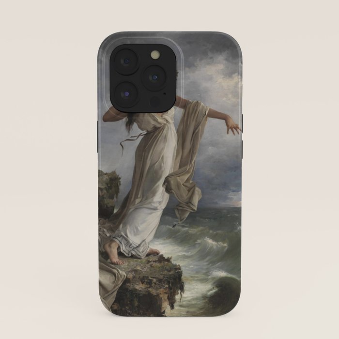 "Death of Sappho" by Miguel Carbonell Selva (1881) iPhone Case