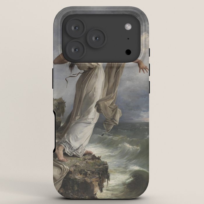 "Death of Sappho" by Miguel Carbonell Selva (1881) iPhone Case
