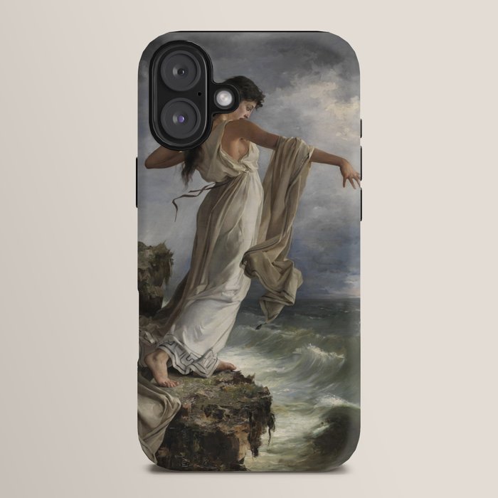 "Death of Sappho" by Miguel Carbonell Selva (1881) iPhone Case