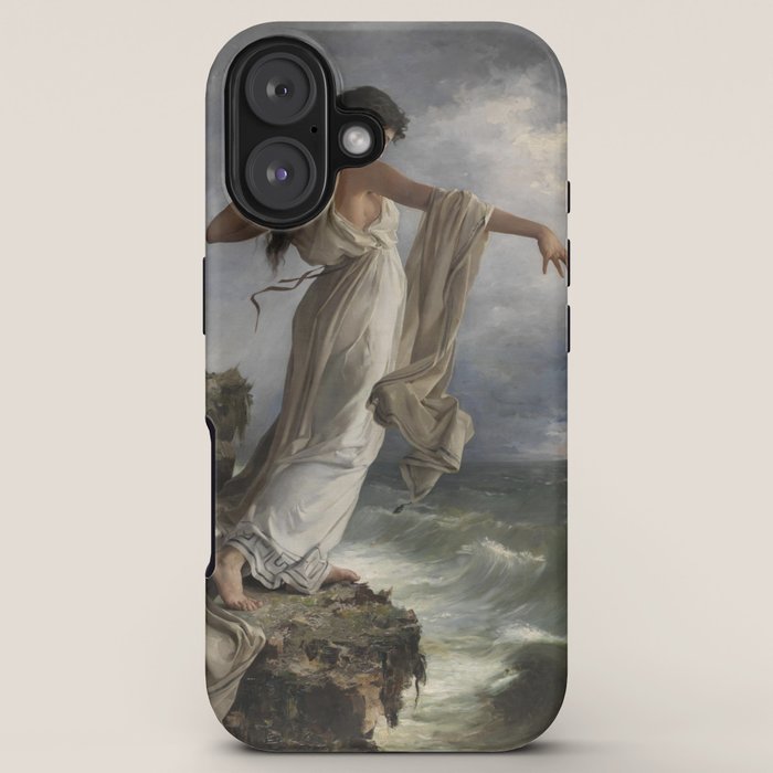 "Death of Sappho" by Miguel Carbonell Selva (1881) iPhone Case