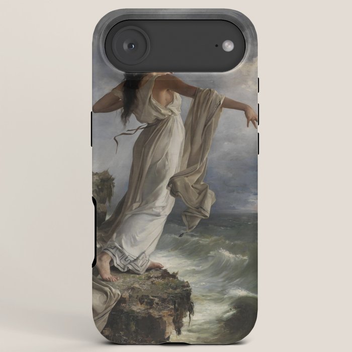 "Death of Sappho" by Miguel Carbonell Selva (1881) iPhone Case
