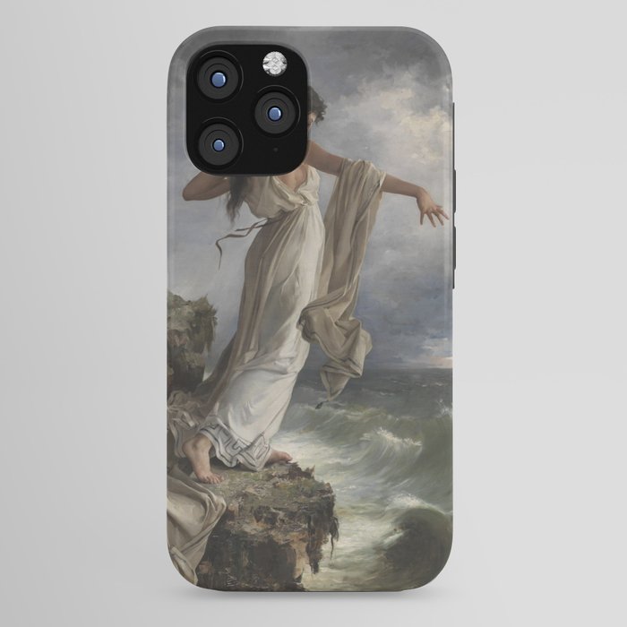 "Death of Sappho" by Miguel Carbonell Selva (1881) iPhone Case