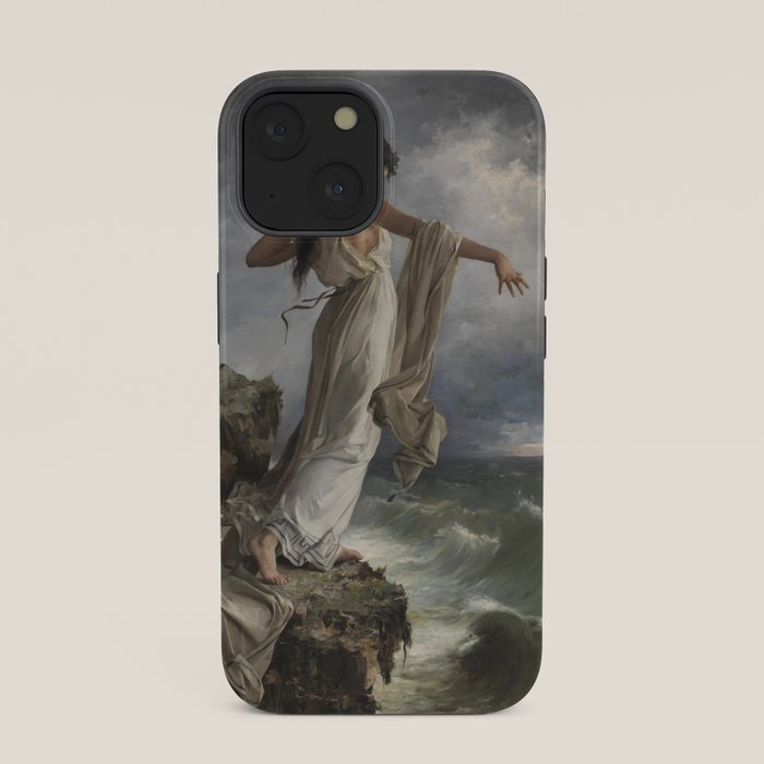 "Death of Sappho" by Miguel Carbonell Selva (1881) iPhone Case