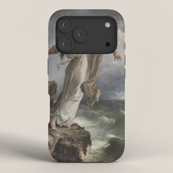 "Death of Sappho" by Miguel Carbonell Selva (1881) iPhone Case