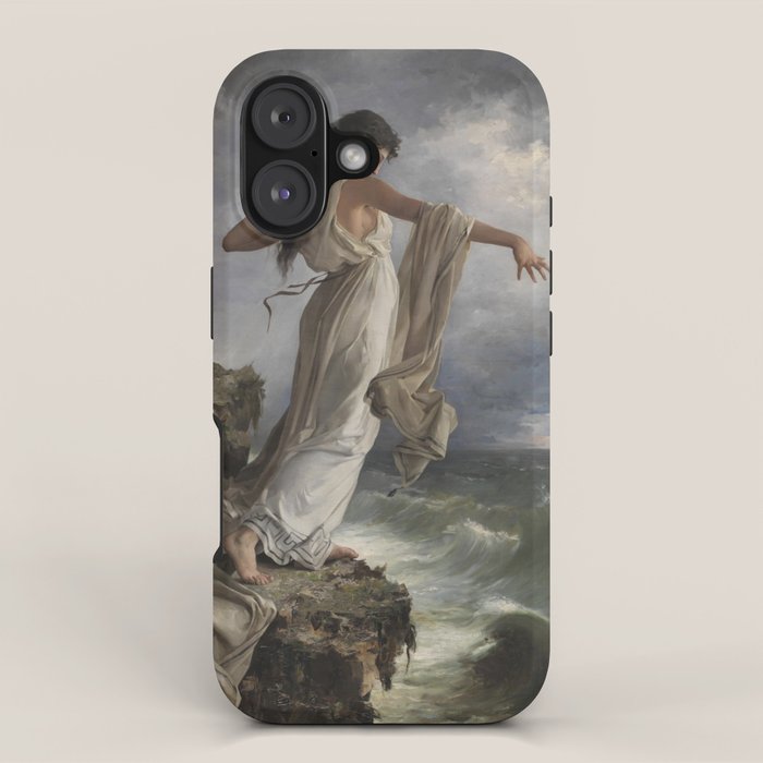 "Death of Sappho" by Miguel Carbonell Selva (1881) iPhone Case