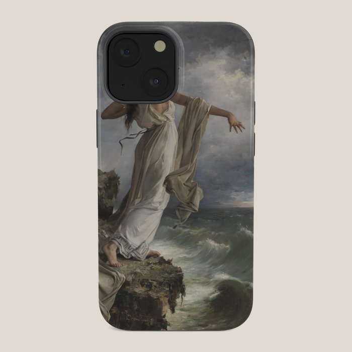 "Death of Sappho" by Miguel Carbonell Selva (1881) iPhone Case