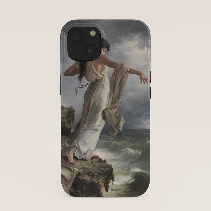 "Death of Sappho" by Miguel Carbonell Selva (1881) iPhone Case