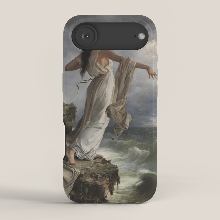 "Death of Sappho" by Miguel Carbonell Selva (1881) iPhone Case