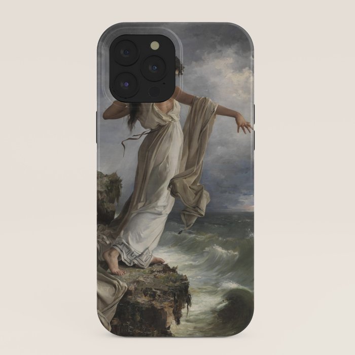 "Death of Sappho" by Miguel Carbonell Selva (1881) iPhone Case