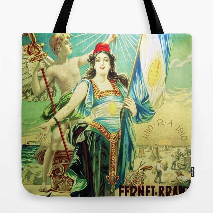 1910 Fernet Branca Liqueur Aperitif Advertisement Poster Print Tote Bag