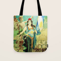 1910 Fernet Branca Liqueur Aperitif Advertisement Poster Print Tote Bag