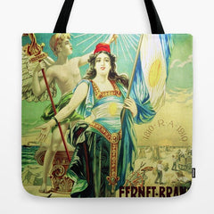 1910 Fernet Branca Liqueur Aperitif Advertisement Poster Print Tote Bag