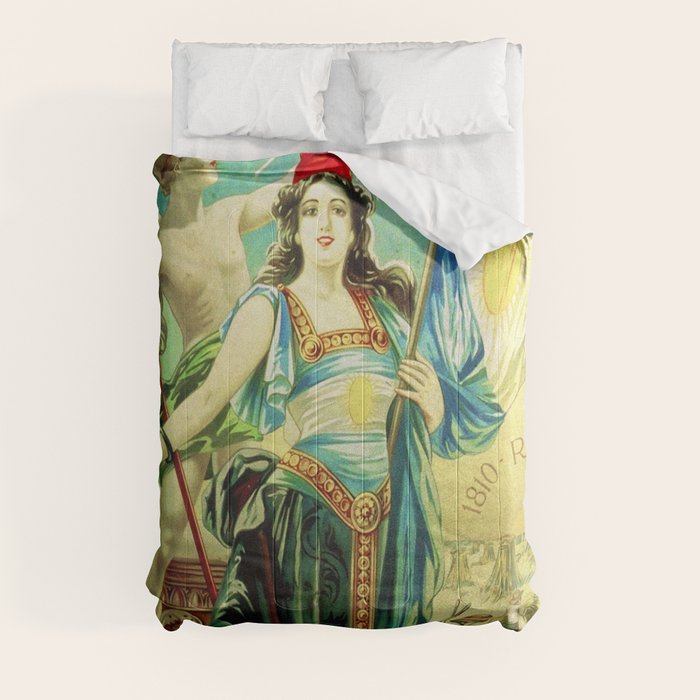 1910 Fernet Branca Liqueur Aperitif Advertisement Poster Print Comforter