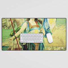 1910 Fernet Branca Liqueur Aperitif Advertisement Poster Print Desk Mat