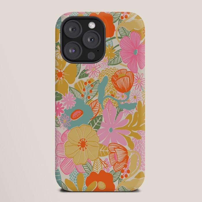 60's Retro Floral iPhone Case