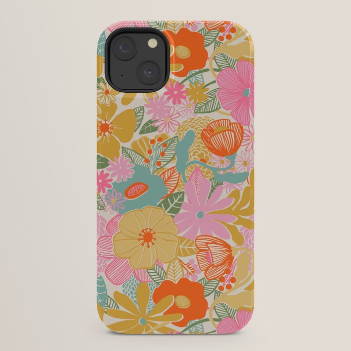 60's Retro Floral iPhone Case