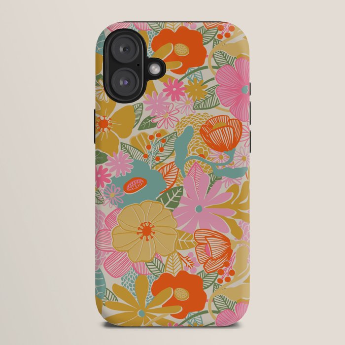 60's Retro Floral iPhone Case