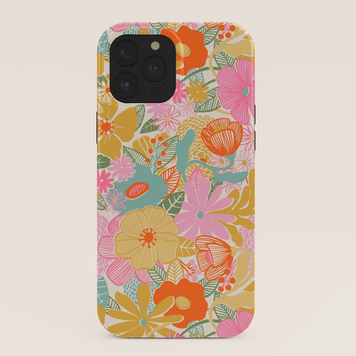 60's Retro Floral iPhone Case