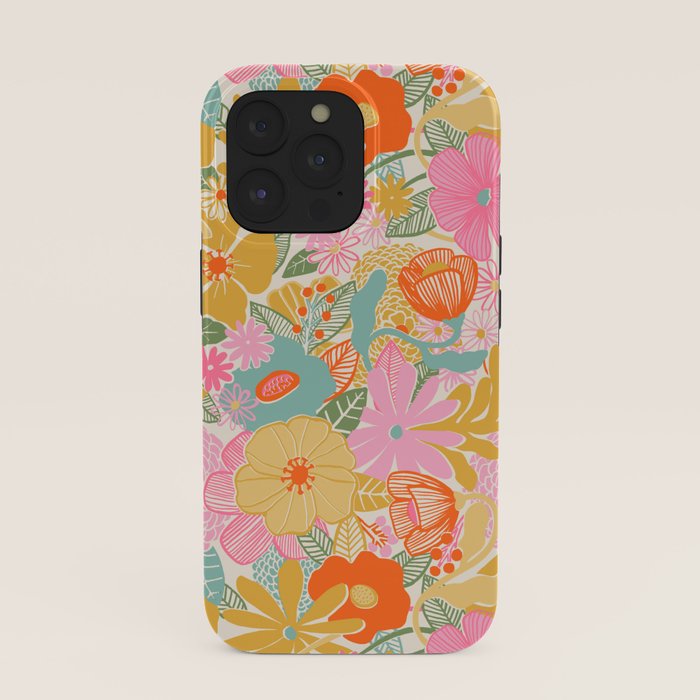 60's Retro Floral iPhone Case