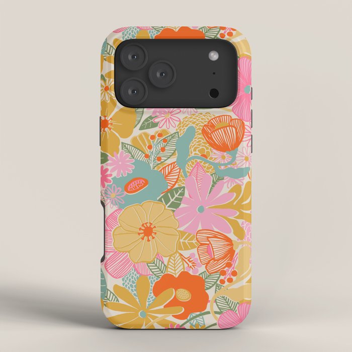 60's Retro Floral iPhone Case