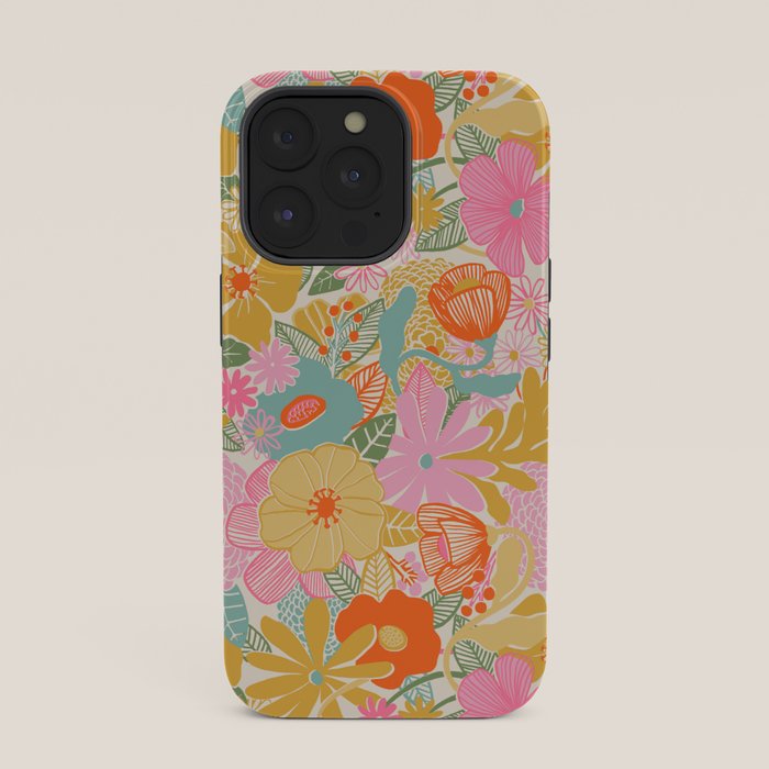 60's Retro Floral iPhone Case