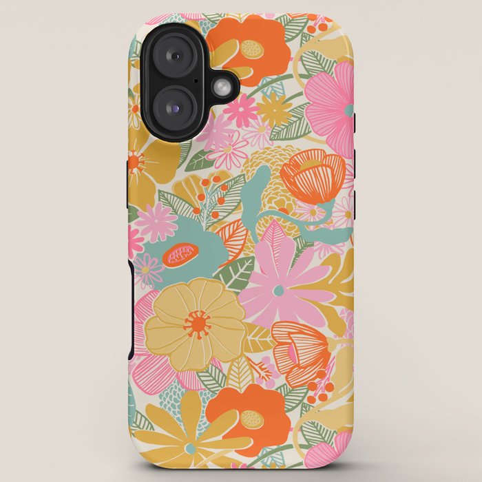 60's Retro Floral iPhone Case