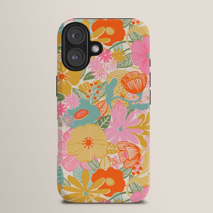 60's Retro Floral iPhone Case