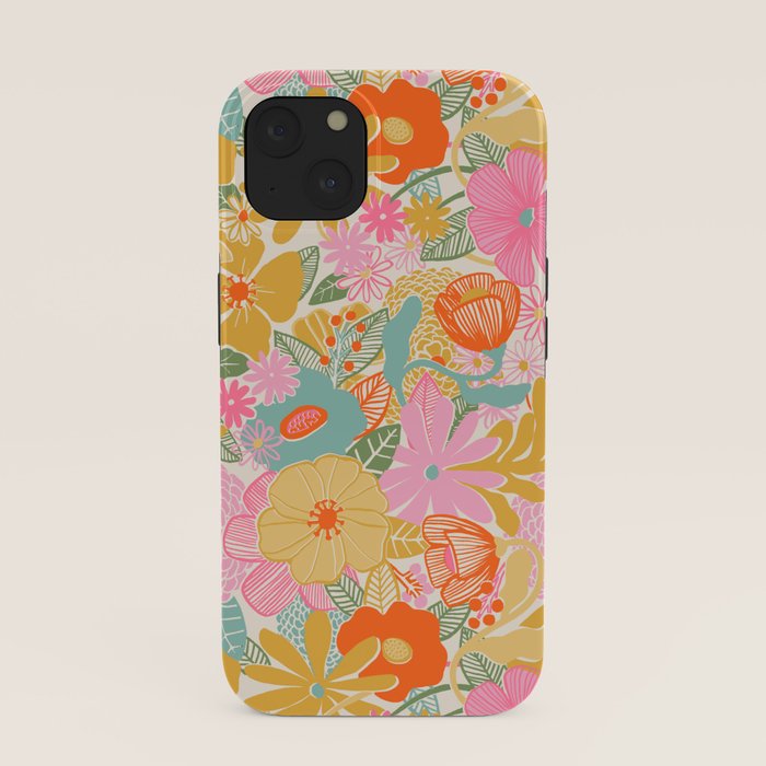 60's Retro Floral iPhone Case